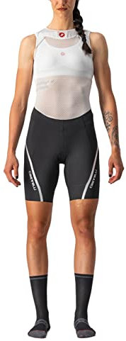 CASTELLI Damen Velocissima 3 Shorts, Schwarz-Weiss, S EU