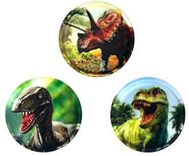 Belmil Patches mit Klettverschluss Set 3-teilig- kompatibel mit Schulranzen Comfy/Smarty/Jungen Dinosaurier (336/B Dinosaurs)