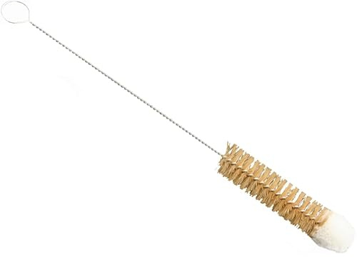 haug bürsten - Wollschopfbürste zur Reinigung von Vasen, Tüllen und Reagenzgläsern in der Farbe Weiß - Maße: 260 x 20 x 20 mm - Made in Germany