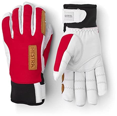 HESTRA Ergo Grip Active Wool Terry Handschuhe, red-Offwhite, EU 7