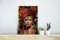 MuchoWow Glasbild Glasfoto Wandbild Bilder Deko 20x30 cm Frau - Blumen - Bunt