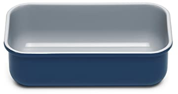 Caraway Non-Stick Ceramic-Coated 1 lb Loaf Pan | Naturally Slick Ceramic Coating, Non-Toxic, PTFE and PFOA Free, Perfect for Pound Cakes, Breads, and More, Navy