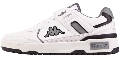 Kappa Codice Stile: 243362 Sedley, Scarpe da Ginnastica Unisex-Adulto, Bianco Grigio, 43 EU