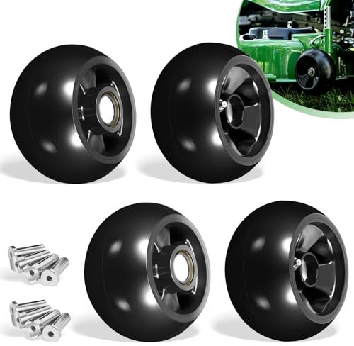 AM125172 Lot de 4 roues de jauge pour tracteur tondeuse John Deere 121,9 cm, 137,2 cm, 152,4 cm, 182,9 cm