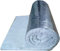 DOKUYIE Couverture en fibre de céramique - Tapis d'isolation simple face en aluminium - Pour cheminée, barbecue, four, cuisinière - 1 x 0,61 m (40 mm d'épaisseur)
