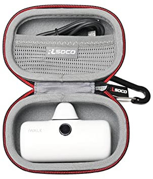RLSOCO Hard Case for iWALK Small USB-C Portable Charger 4500mAh/4800mAh Wireless Power Bank - Black (Case Only)