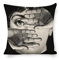 Aloked Lina Cavalieri - Federa per cuscino in lino artificiale con occhi personalizzati, con federa da 45,7 x 45,7 cm, stile 5