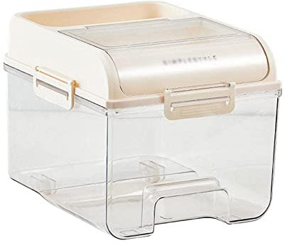 cibo secco 22 libbre contenitore for alimenti secchi con misurino, contenitore for alimenti for cani e gatti, contenitori for alimenti da cucina for riso, fagioli, cereali, farina e distributore di fa