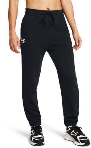 Under Armour Women's Rival Terry Jogger, Comfortable Tracksuit Bottoms, Super-Soft Joggers for Women, Lightweight Women's Joggers Black