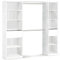 habeig Begehbarer Kleiderschrank #5077 in der Breite verstellbar und offen Garderobe Schrank Regal 2X Schublade Schlafzimmer (Reinweiß) (Weiss)