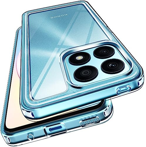 ivoler Nie Vergilbung Klar Hülle für Honor X8a, [Militärischer Schutz] Stoßfest Kratzfest Transparent Schutzhülle, Dünn Durchsichtige Handyhülle Case Cover