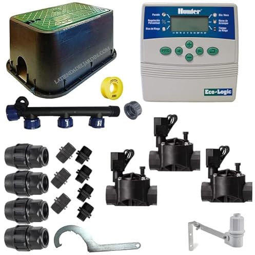 Suinga - Confezione irrigazione automatica Rain Bird - Hunter Irrigation 24 V, 3 zone di irrigazione per tubo 25 mm