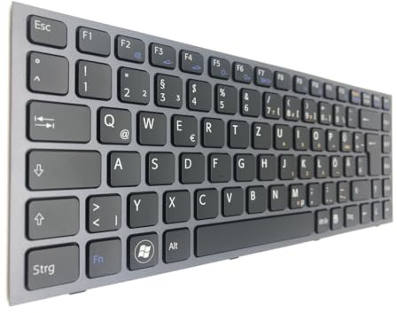 T-ProTek DEUTSCHE - schwarz + Rahm + Beleuchtung Tastatur kompatibel für AEGD3G00110