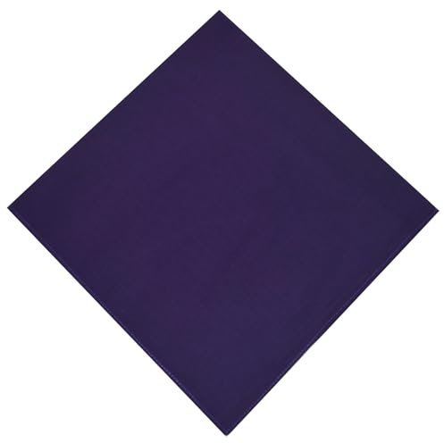 Bandana Halstuch Biker Nikki Tuch Schal Kopftuch Baumwolle Mundschutz Piratentuch (Violett-Uni)