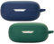 Acadeny Funda de Silicona Compatible con JBL Wave Flex, [Admite Carga inalámbrica] [Funda Protectora a Prueba de Golpes] 2X Blue Green