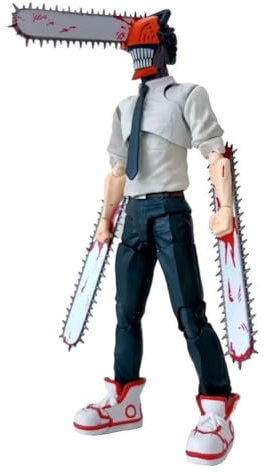 Jilijia Denji Figur Statue Gelenke Beweglich Anime Action Figur Charakter Modell PVC Cartoon Sammelfigur Geschenk Schreibtisch Deko 15CM