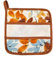 Presina da ricamare PRIMAVERA, con inserto in etamine Made In Italy (Bruciato Tropika, Quadrata)