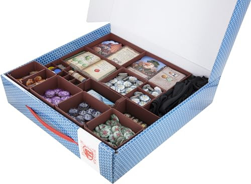 Feldherr Lagerbox LBBG075 + Organizer kompatibel mit Die Quacksalber von Quedlinburg - Grundspiel + 2 Erweiterungen (Mega Box)