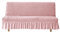 CLGTY Extensible Housse Clic Clac, Housse De Canapé Clic Clac avec Jupe Doux Housse De Clic Clac sans Accoudoirs avec Bas élastique Lavable pour Chat Chien-rose-185-216cm