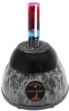 SABUIDDS Mini Vortex Mixer, 5200RPM, Wireless Mini Shaker für Tätowierfarben, Farben, Wimpernkleber, Nagellack Shaker, Mehrzweck Mini Vortex Mischer, Elektrischer Pigmenttintenmischer (Camouflage)