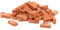 ORFOFE 3 simulierter Ziegel Zement Wand Miniaturen Spielzeug Bausatz Kinder bastelset basteln für Kinder DIY Modellbau Slice Mikro-Landschaftsziegelmodell Miniatur-Ziegel-Ornament Ton rot