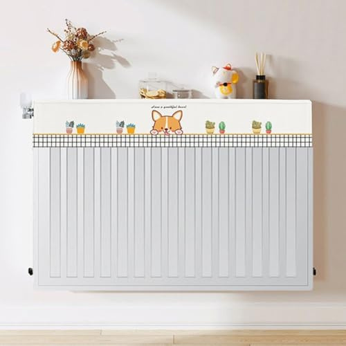 Heizkörper-Staubschutz, dekorative Heizkörper-Pads mit atmungsaktivem Stoff, Rauchschutz, Dekoration, für Wohnzimmer/Schlafzimmer (140 cm)
