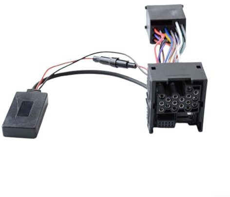 Alanmoship Para BMW E46 Serie 3 Radio 10 Pin AUX IN Audio Cable Adaptador 5.0 Compatible con 320I 323I 325I 328I 330I 2002-2006