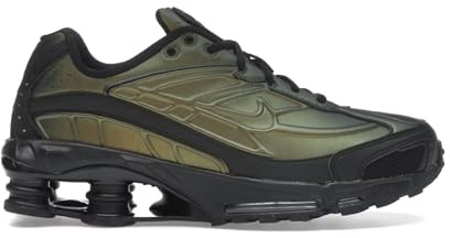 NIKE Herren Shox Ride 2 Sneaker, Black Black Olive Flak Metallic Silver, 46 EU