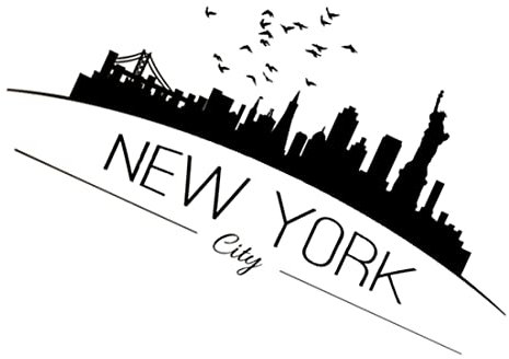 Hintergrundaufkleber mit New York Letter Creative City Decal Abnehmbares Wandaufkleber Kunstaufkleber Wanddekorationyork