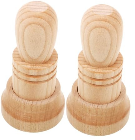 Milisten Wooden Paper Pot Maker Set for Diy Seedling Starter Pots Gardening Tools for Garden Use 2 Sets Light Brown