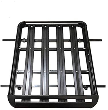 JUZELY Dachgepäckträger Auto für Opel Meriva A MPV (X03) 2003-2010, Aluminium Dachgepäckträger, Dachgepäckträger Dachkörbe, 100KG Maximale Gewichtskapazität,Black-140 * 100CM