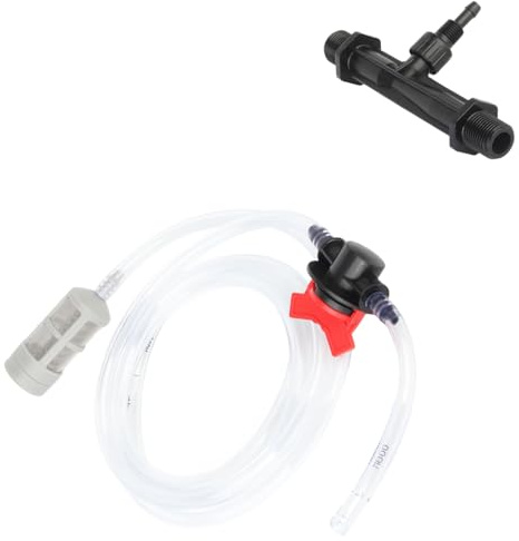 ACOGEDO Venturi Fertilizer Injector, Injectors Device Tube Filter Drip Irrigation System Supplies Drip Irrigation Fertilizer Inline Dispenser for Lawn Garden Greenhouse (1/2 Inch)