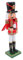 CLISPEED Traditional Wooden Nutcracker Soldier Festive Christmas Decoration for Home Table and Shelves Sturdy Handpainted Ornament for Holiday Parties and Mantelpiece Decor