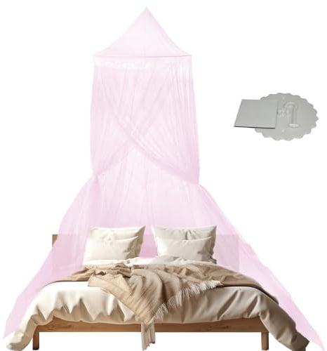 Prinzessinnen-Betthimmel für Mädchen mit Haken: Baldachin über dem Bett für Mädchenzimmer