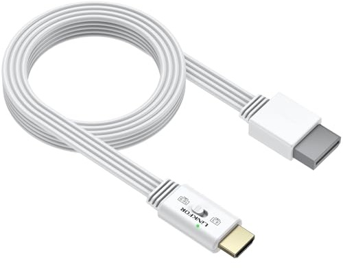 LiNKFOR Adattatori Wii a HDMI 1080P/60hz Supporta Commutazione Formato 4:3/16:9, Convertitore Wii a HDMI da 150 cm Supporta Tutte le Modalità di Visualizzazione WII per HDTV, Monitor