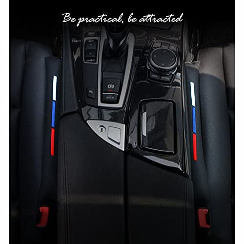 Kunstleder Autositz-Lückenfüller, Abstandshalter, Universal Sitzlückenfüller Stopfen für PKW, SUV, LKW (2 Pcs Lückenfüller für Autositze und 1Pcs Autoschlüsselkette)
