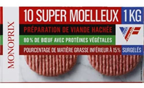 Monoprix Praration de viande hachee, super moelleux - La boite de 1kg