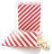 tvoip 50 PCS 12,7 x 17,8 cm weiß und rot gestreift Papier Taschen, Urlaub Hochzeit Weihnachten Favor Candy behandeln Taschen