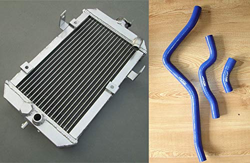 GPI RACING Radiador de aluminio + manguera azul para ATV Raptor 660 YFM660R 2002-2005 02 03 04