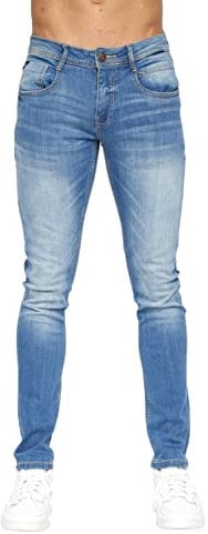 Duck and Cover - Mens 'MAYLEAD' Everyday Essential Slim Fit Jeans (40W / 32L, Lightwash)