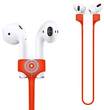 Kompatibel für Magnetische Anti-Verlust-Band AirPods 1 2 Pro Zubehör - Bunte weiche Sport String Tether Lanyard, Laufen Silikon Draht Kabelverbinder, Silica Gel Hals Seil Schnur
