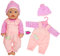 ebuddy 3-teiliges Puppenkleidungsset mit Overall, Bluse und Hut für 43cm / 17 Zoll Neugeborene Babypuppen (Keine Puppe)