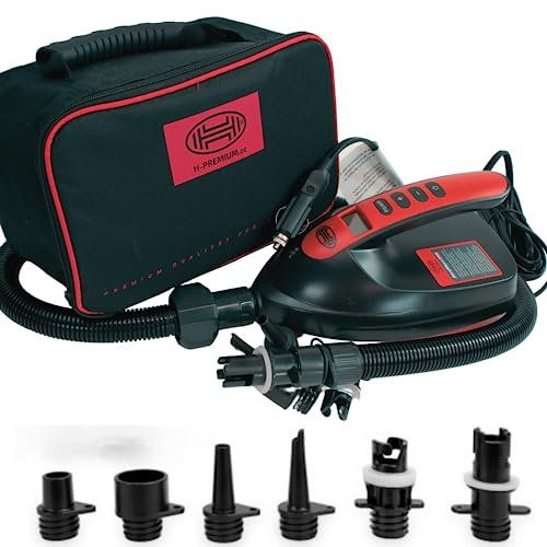 Heyner SUP Kayak Air Compressor Electric Pump Digital Gague Inflatable Boat High Pressure Inflator H211250