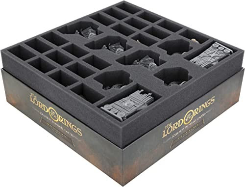 Feldherr Schaumstoff-Set kompatibel mit Der Herr der Ringe: Reise durch Mittelerde - Schatten des Krieges - Brettspielbox