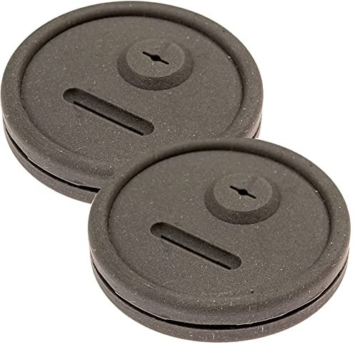 2 Pack Thermometer and Probe Grommet for Grills - Compatible with Weber Smokey Mountain Cookers and More - Compare to Replacement 85037