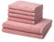 Ross - 6 teiliges Frottier-Set - Vita (4 X Handtuch 2 X Duschtuch im Set) - 520 g/m2 - Baumwolle - Walkfrottee - saugstark - weich und flauschig - Altrosa