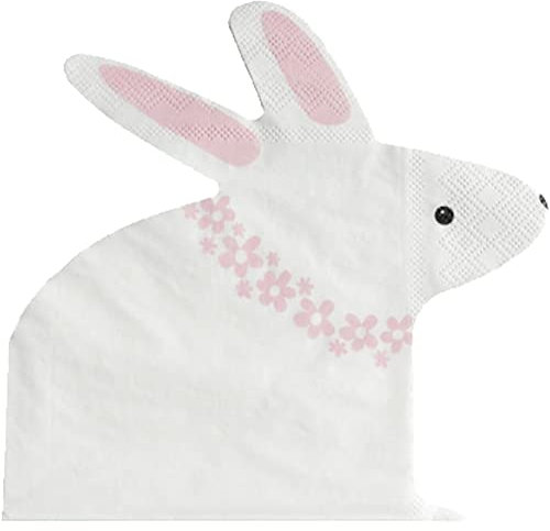 Osterhasen Servietten Ostern Party Gewebe Kaninchen -Form -servietten Osterpapier Servietten Für Party -Dekoration Supplies