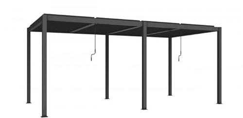 Grindi - Garten Pergola Pavillon Terrassendach mit aufklappbarem Dach - Kea III 6x3m - wasserdichtes & stabiles Sonnenschutz für Terrasse und Freistehender, Carport-Pavillon, Grillpavillon, Markise