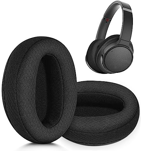 XBERSTAR WH-CH700N Ersatz-Ohrpolster, Ohrpolster für Sony WH-CH700N / MDR-ZX770BN / MDR-ZX780DC kabellose Kopfhörer (schwarze, atmungsaktive Netz-Ohrpolster)