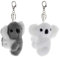 Gadpiparty 2 Pièces Koala Porte-Clés Mignon Animal Porte-Clés en Peluche Peluche Koala Ornement à Main à Main Breloque Décoration pour Femmes Filles